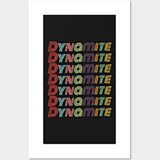 Dynamite - Groovy Abstract Colorful Lettering Posters and Art